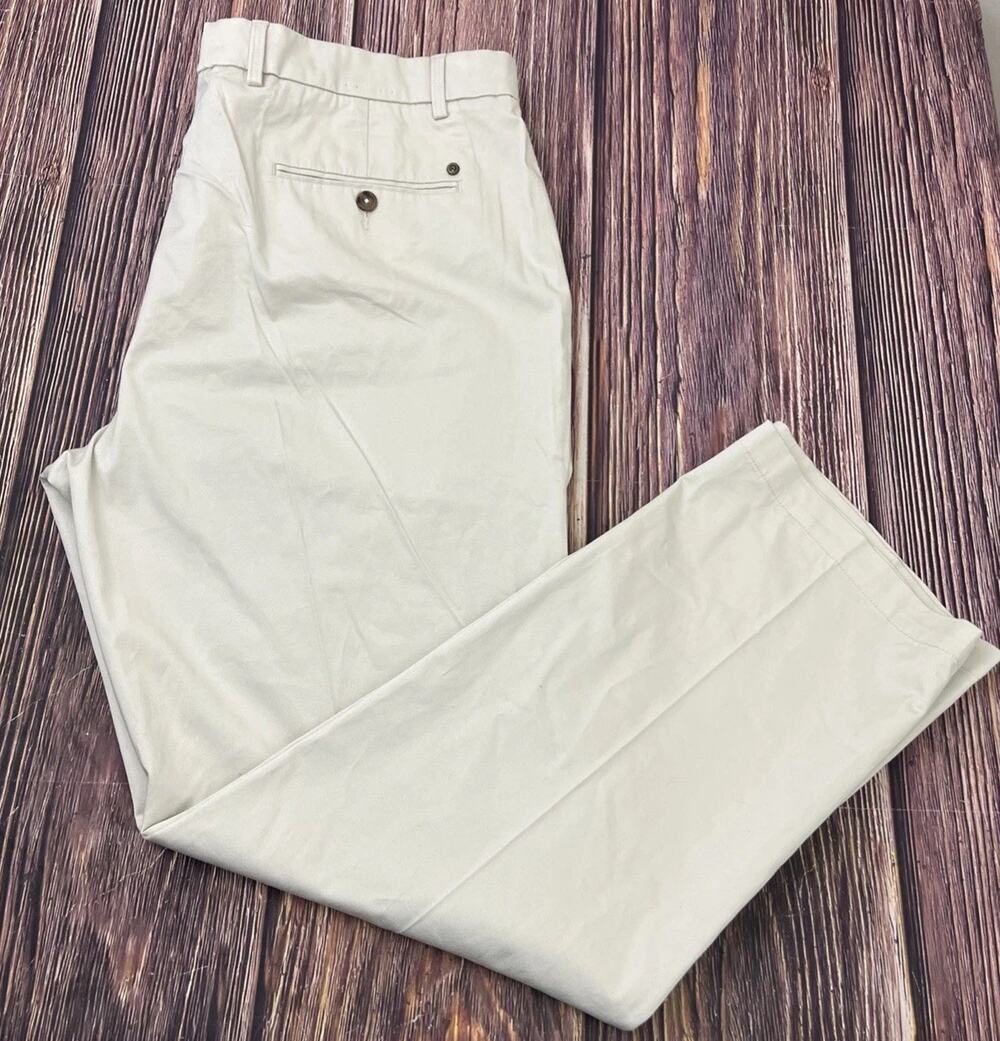 Duck Head Beige Organic Stretch Chino Khaki Pants Mens 42x32 (Actual 42x32)